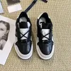 Nouveau designer femmes chaussures décontractées formateur sneaker blanc noir à lacets chaussure de sport luxe hommes baskets décontractées plate-forme basse femmes formateurs Eur 36-41