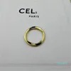 Designer Band Rings Plain Thin Pair Minimalist Design Fashionable Tail Irregular Twist Couple with Box