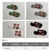 Women Socks 1Pairs Sweat-absorbing Single Stitch Free Size Bear Pattern Boat Sock Spring And Summer Polyester Cotton Casual Style