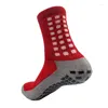 Men's Socks ANTI SLIP Football Mid Calf Non Soccer Cycling Sports Mens