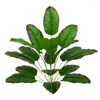 Flores decorativas Plantas tropicales Árbol de plátano artificial grande Hoja de viajero de plástico falso 82 cm 18 cabezas para la decoración de la sala de bodas del jardín del hogar