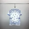 Camisetas masculinas mans polos mans shorts carta de malha tee no verão 2024 tricô detalhe personalizado tripulação pescoço algodão