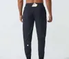 LL Mens Jogger Long Pants Sport Yoga Outfit Quick Dry Drawstring Gym Pockets Sweatpants Trousers Casual Elastic Waist Fitness Designer Pant Mens