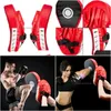 Gants de sport 2 pcs Kick Boxing Gants Pad Punch Target Sac Hommes MMA PU Karaté Muay Thai Combat Sanda Formation Adts Enfants Équipement 24012 Dhp3K