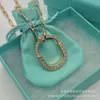 Tiffanyjewelry Gold Necklace Designer Necklace For Women Tiffanyjewelry Necklace High Edition Lock Necklace S925 Sterling Silver Fashion High Grade Necklace 849