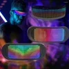 Party Decoration Colorful Luminous LED Futuristic Eyewear DIY Glasses Prop For Bar Festival Performance Electronic Bluetooth