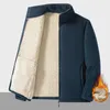 メンズトレンチコート私たちの戦術的な屋外ポーラーフリースジャケットハンティング服暖かいジッパーメン冬の防風コートサーマルハイキングアンダーウェア