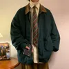 Куртка Vintag, осенняя мужская вельветовая куртка-бомбер, свободная одежда большого размера в стиле пэчворк, повседневная мужская одежда в стиле хип-хоп 5xl 240122