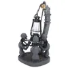 Lampes de table Quatre crânes lumières LED chaîne d'horreur Zombie Halloween résine décoration compacte exquise lampe de crâne Statue pour bureau