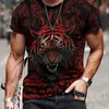 T-shirt da uomo T-shirt vintage tigre da uomo 3d stampa animalier maniche corte top magliette estate casual traspirante abbigliamento da uomo oversize streetwear Q240201