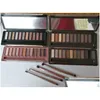 Lidschatten-Lidschatten-Palette, die 1., 2. und 3. Generation, Make-up/Augen-Make-up, neueste 12 Farben, kosmetischer, schimmernder, mattierter Lidschatten mit Br Dh93F