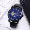 2024 Langpai Automatic Machinery Mens Steel Band Moonlight Hollow Waterproof Watch Diamond Face Fashion Genuine Leather StrapGenuine products have logos