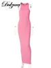 Casual Dresses Dulzura Ribbed Sexy Y2K Clothes Sleeveless O-Neck Bodycon Maxi For Women Club Birthday Party Streetwear Elegant Outfits