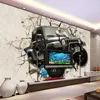 Wallpapers Benutzerdefinierte Po Tapete 3D stereoskopische Jeep Auto kaputte Wandbild Wohnzimmer Kinder Jungen Schlafzimmer dekoratives Papier