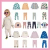 Kläder sätter barnkläder set 2024 Autumn Winter Strafina BC Boys Girls T Shirt Pants Loungewear Ins Baby Top Tee Leggings Children Home