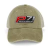 Bollmössor P71 Emblem - Red Cowboy Hat Sun Cap Women's Hats Men's