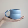 Creative Ceramic Mug Cute Coffee Cup Nordic Home Decor Handmade Art Milk Tea Cup Home Drinkware Personalized Drinkware 240130