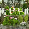 Fleurs décoratives 4 sacs décoration intérieure plantes en pot mousse faux sable vert Table jardinage Nylon bricolage poudre paysage parure Simulation