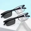 Lunettes de soleil lunettes de lecture multifocales progressives femmes hommes affaires lunettes pochromiques TR90 presbytie lunettes dioptrie Prescription