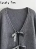 女性用ジャケットファッション弓のキントコート