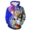 Männer Hoodies Frühling Und Herbst 3D Gedruckt Sweatshirts Saint Seiya Männer Frauen Kinder Mode Pullover Streetwear Junge Mädchen Kinder jacke