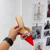 Slippers High-heeled Shoes Bow Drill Fashion Pointed Magic Mueller Women Sandals