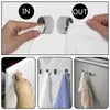 Hooks 3/6pcs Kitchen Towel Storage Racks Hanger Rag Organizer Bathroom Dishcloth Hook Mini Adhesive Tool