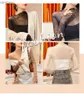 T-shirt das mulheres Sexy Mulheres Camiseta Ver através de malha transparente Tops Manga Longa Sheer Slim Feminino Turtleneck Brilhante Seda T-shirt Lace Crop Top L240201