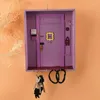 Hooks Friends Klucz Uchwyt Monica Drewniany stojak na magazyn Purple wieszak domek dekoracja weranda wiszącego Organizator