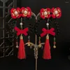 Hair Accessories Chinese Style Clip Girl Year Headdress Child Baby Wig Hairpin Bow