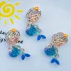 Craft Tools 10 Pcs Cute Shiny Cartoon Ocean Series Bear Back Resin Scrapbooking DIY Jewelry Earwear Decoration Accessories