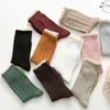 Women Socks 2024 Lacework Ruffles Solid Cotton Breathable Harajuku Vintage Streetwear Crew Sock Japanese Kawaii Cute Women's