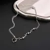 Chokers Y2K Purple Crystal Heart Pendant Necklace Women Sweet Cool Girl Punk Clavicle Chain Fashion Aesthetic Necklace Jewelry Gift 2023 YQ240201