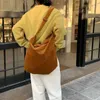 Abendtaschen Hylhexyr Damen Einfarbige Cord-Hobo-Schulter-Einkaufstasche Große Kapazität Umhängetasche Mode-Handtasche