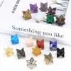 Dekoracyjne figurki 15 mm Merkaba Star Natural Chakra Quartz Kamienna kryształ Wiccan Reiki Healing Energy Gem Ochrona biżuterii DIY