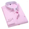 Camisas casuales para hombres Camisa de manga larga para hombres Negocios Coreano Smart Slim Turn Down Collar de gran tamaño para hombres Ropa