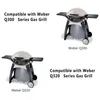 Verktyg 1 SET Burner Tube Group P-format/rakt rör för Weber Q300/Q320 Q3000/Q3200 utomhusmatlagning och grillverktygstillbehör