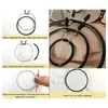 Arts And Crafts Metal Embroidery Hoop Cross Stitch Frame Strong Spring Fix Round Loop Stitching Darning DIY Hand Household Sewing Tools