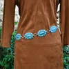 Westerse Turquoise Concho riem Westerse Concho riem S/M L/XL Westerse Squash Blossom taille ketting riem voor dames Cowgirl tailleband 240122