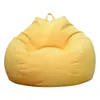 Sofa-Cover Large Small Lazy Bean Bag Sofa Chairs Cover Without Filler Linen Cloth Lounger Seat Bean Bag Pouf Puff Couch 240118