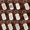 Keychains Family Love Keychain Son Daughter Sister Brother Mom Fathers Key Chain Gifts Stainless Steel Keyring Dad Mothers Friend 204T