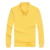 Verschiedene Farben Arbeitsuniform Herren Langarm-Polo-T-Shirt für Werbung 240125