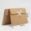 10st 24 18 0 7cm Brown Silk Scarf Gift Paper Box Kraft Paper Envelope Bag Vykort Packing Box PO DD DVD Packaging270a