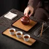 Vassoi per tè pinny giapponese Accessori per vassoio di bambù ambiente Ambiente Nature Board Crafts