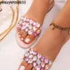 Hausschuhe Shining Gem 2022 Neue Hausschuhe Sommer Damen Sandalen Farbige Edelsteine Perlen Flache, rutschfeste, langlebige Beac R230210