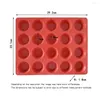 Baking Moulds 20Cavity Round Disc Silicone Mold Circle Epoxy Resin Soap Tray Chocolate Cake Pie Custard Tart Muffin Eggs Bakeware Tools