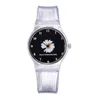 Petite Daisy Jelly Watch Étudiants Filles Mignon Dessin Animé Chrysanthème Silicone Montres Bande Transparente Boucle Ardillon Montres209s