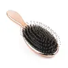 Hair Brushes Golden Color Boar Bristle Professional Salon Hairdressing Brush Extensions Tools Drop Delivery Products Care Styling Dhk82