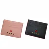 New Miao Love Girl Card Bag Ultra Thin Guangzhou Wallet Macaron Sweet Card Clover Cloving for Women 240201