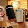 Termozlar Paslanmaz Çelik Kahve Fincan Çift Katmanlı Vakum Yalıtım Kupası Ofis Kupa Açık Mekan Taşınabilir Araç Su Bardakları Moda Kupa